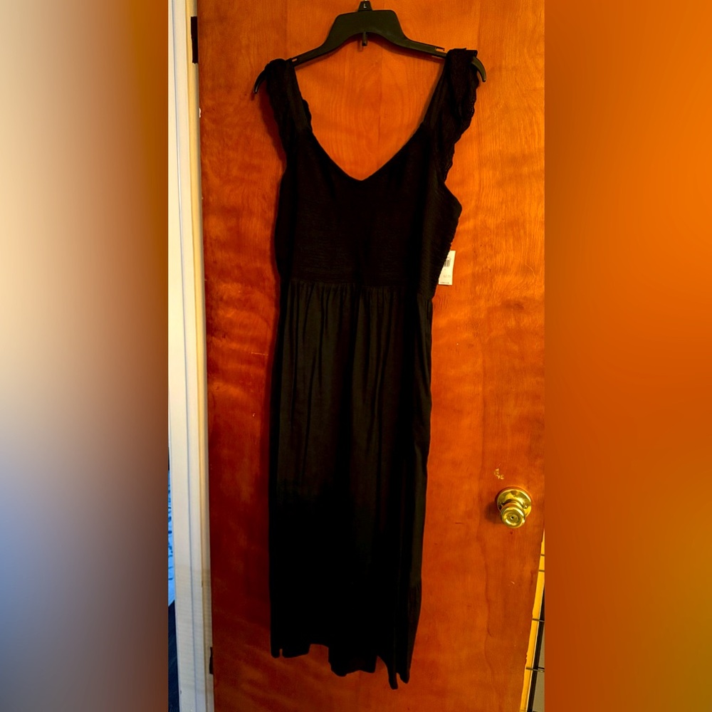 Black maxi dress